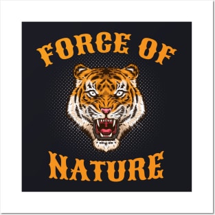 Force of Nature Tiger Head Gift Posters and Art